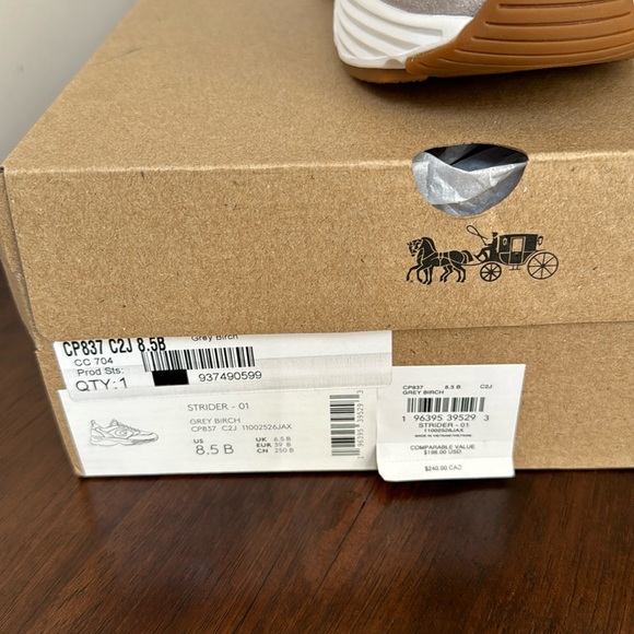 COACH Grey Birch
Strider Sneaker new with box size 8/5 - Picture 7 of 11